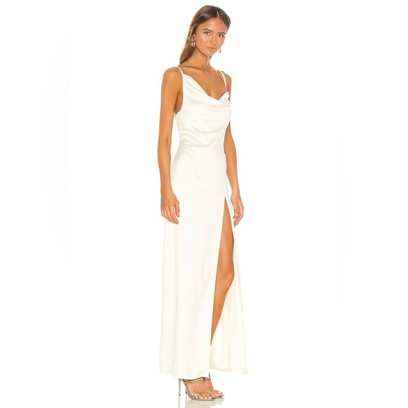 CAMILA COELHO Reyna Maxi Dress In Pearl White - Picture 3 of 9